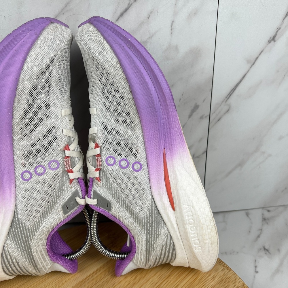 Saucony Endorphin Speed 5 Womens Size 9.5 White Crocus Running Shoe S11007-340 - Picture 6 of 12